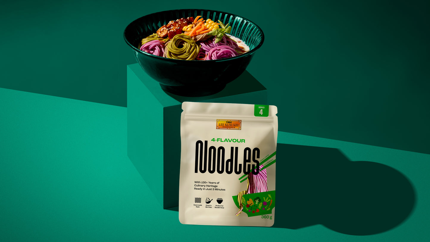 Lee Kum Kee 4-Flavour Noodles 360g