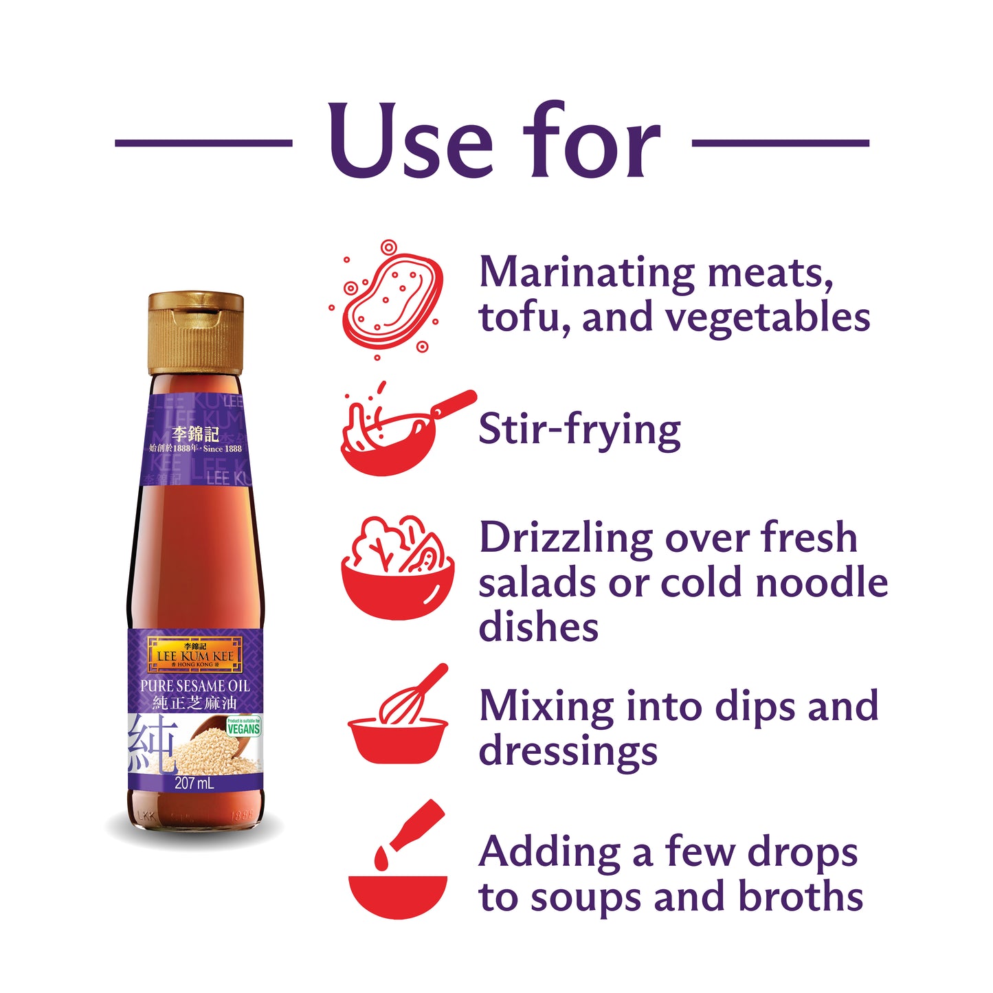 Lee Kum Kee Pure Sesame Oil 207ml