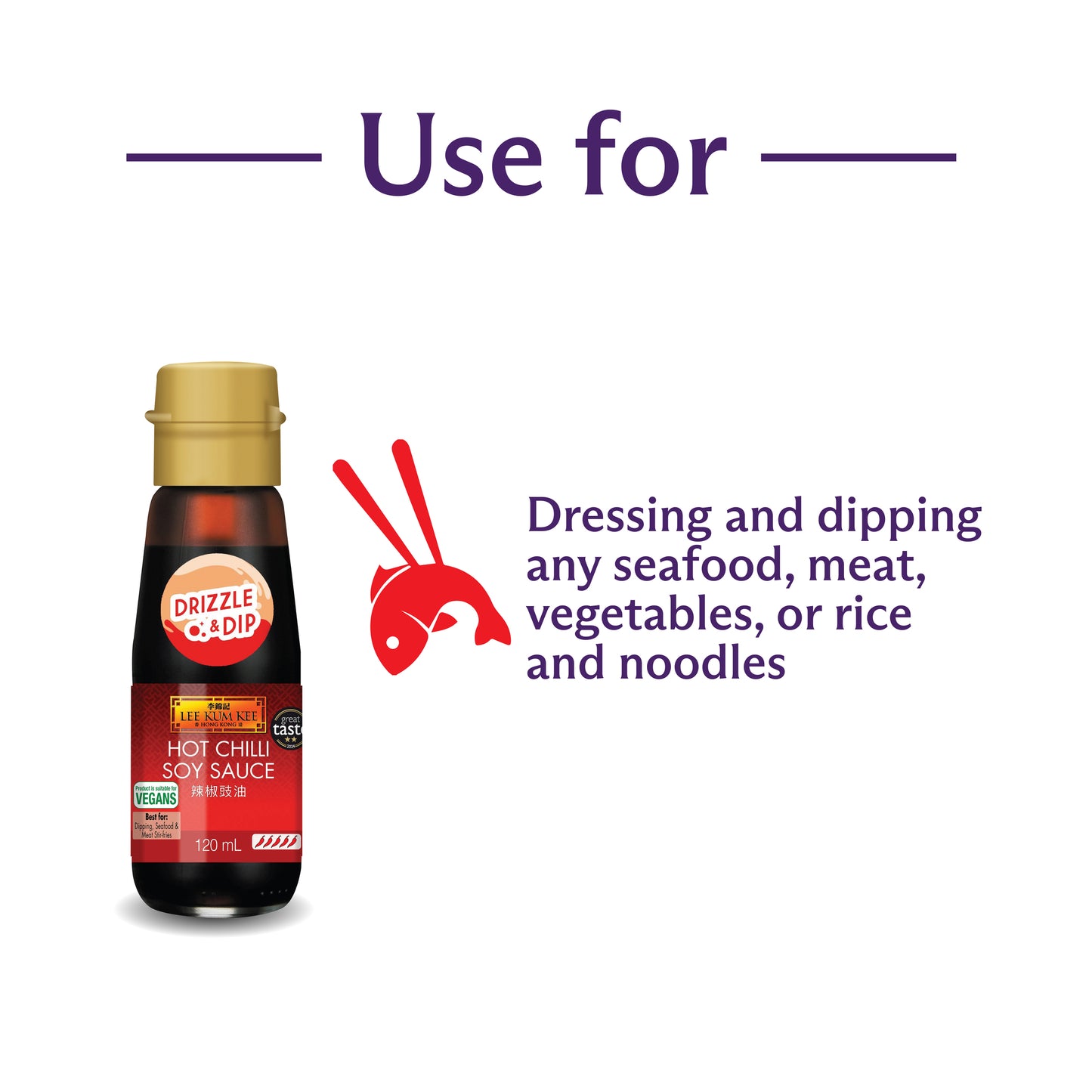 Lee Kum Kee Hot Chilli Soy Sauce 120ml