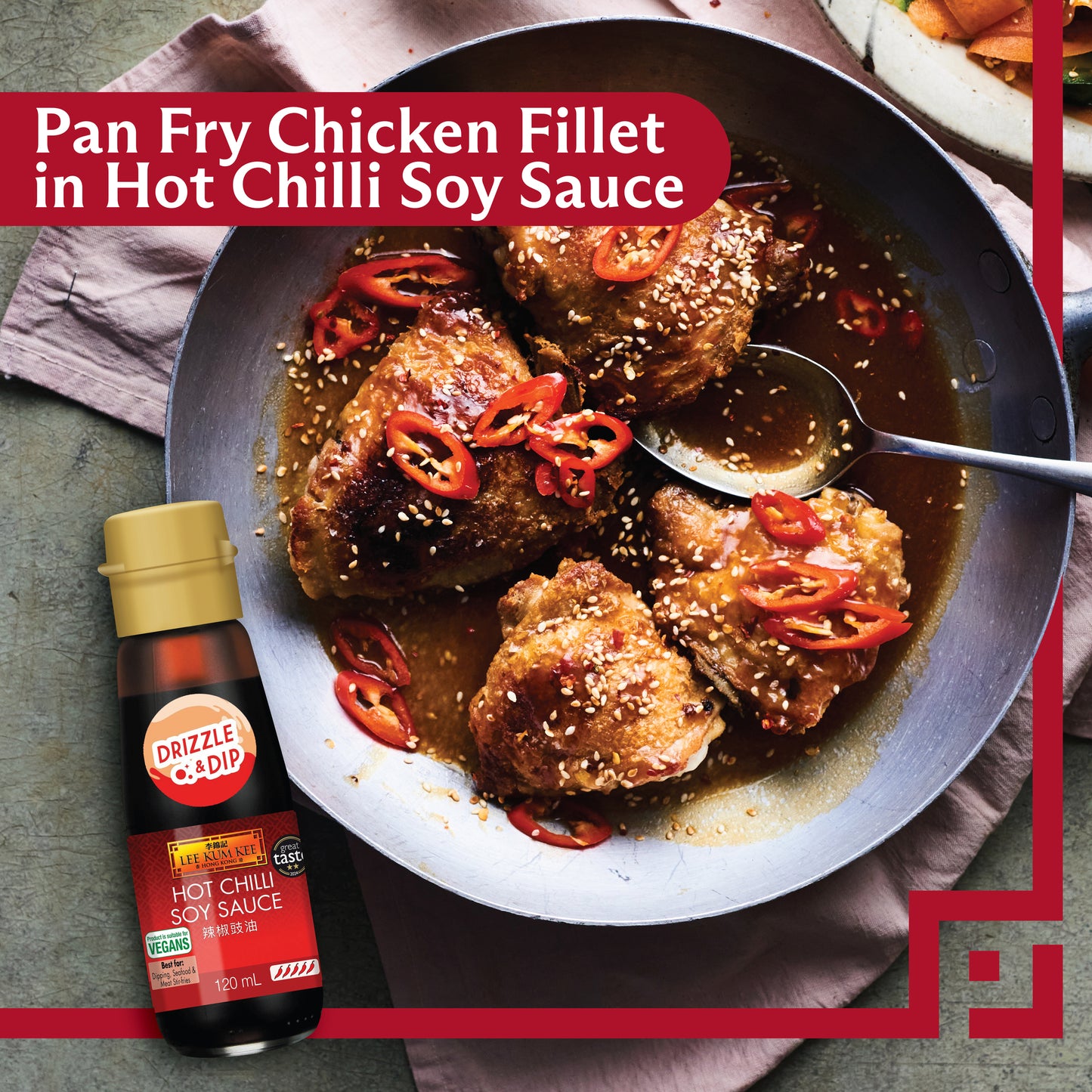 Lee Kum Kee Hot Chilli Soy Sauce 120ml