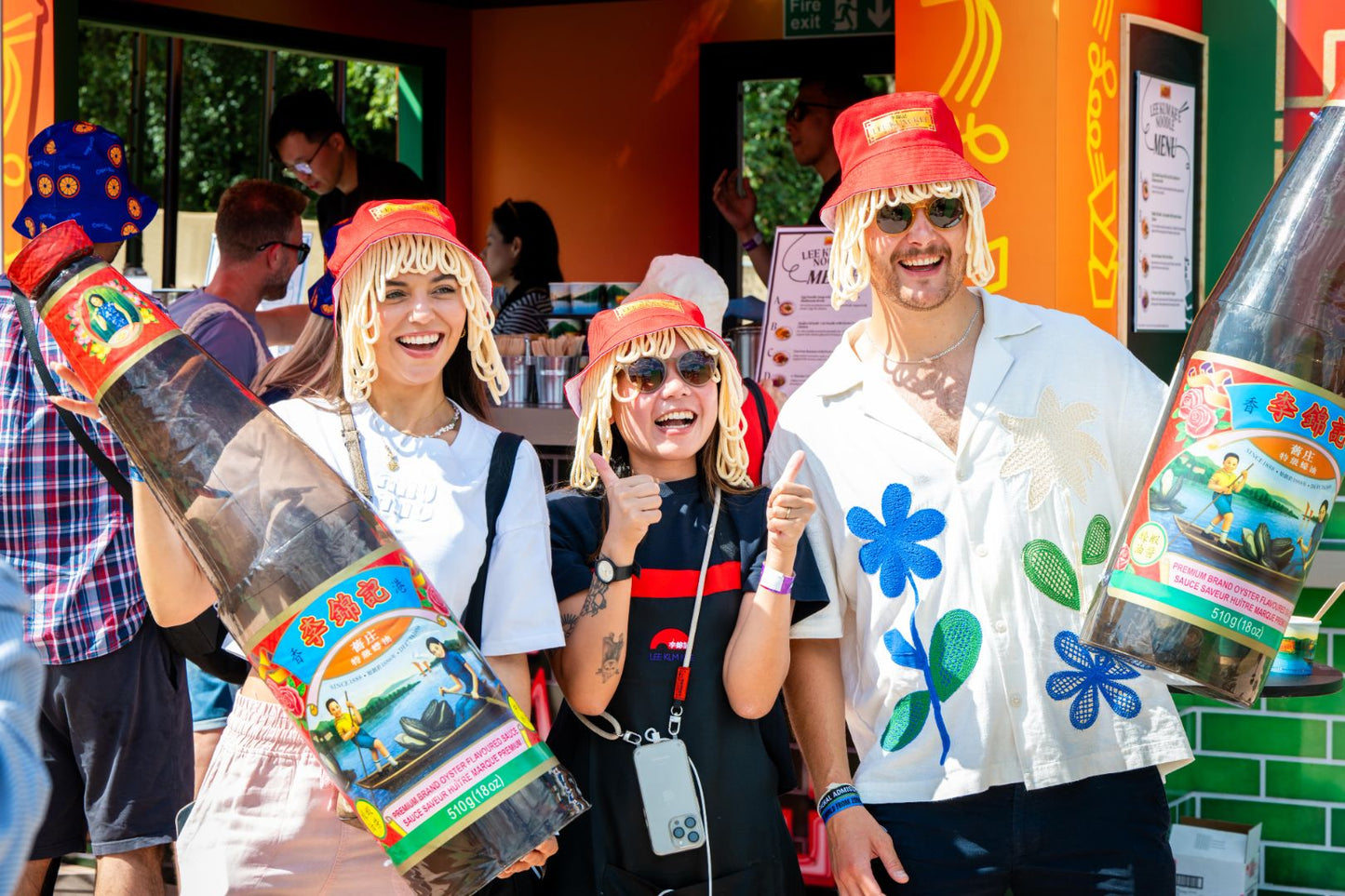 Lee Kum Kee Iconic Noodle Bucket Hat (Red)