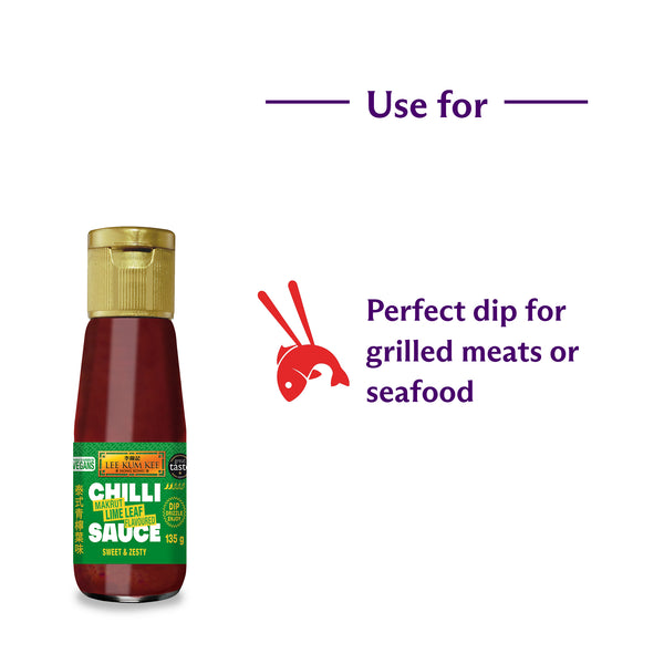 Lee Kum Kee Makrut Lime Leaf Flavoured Chilli Sauce 135g