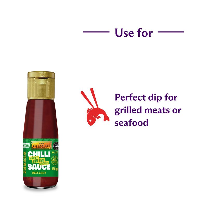 Lee Kum Kee Makrut Lime Leaf Flavoured Chilli Sauce 135g
