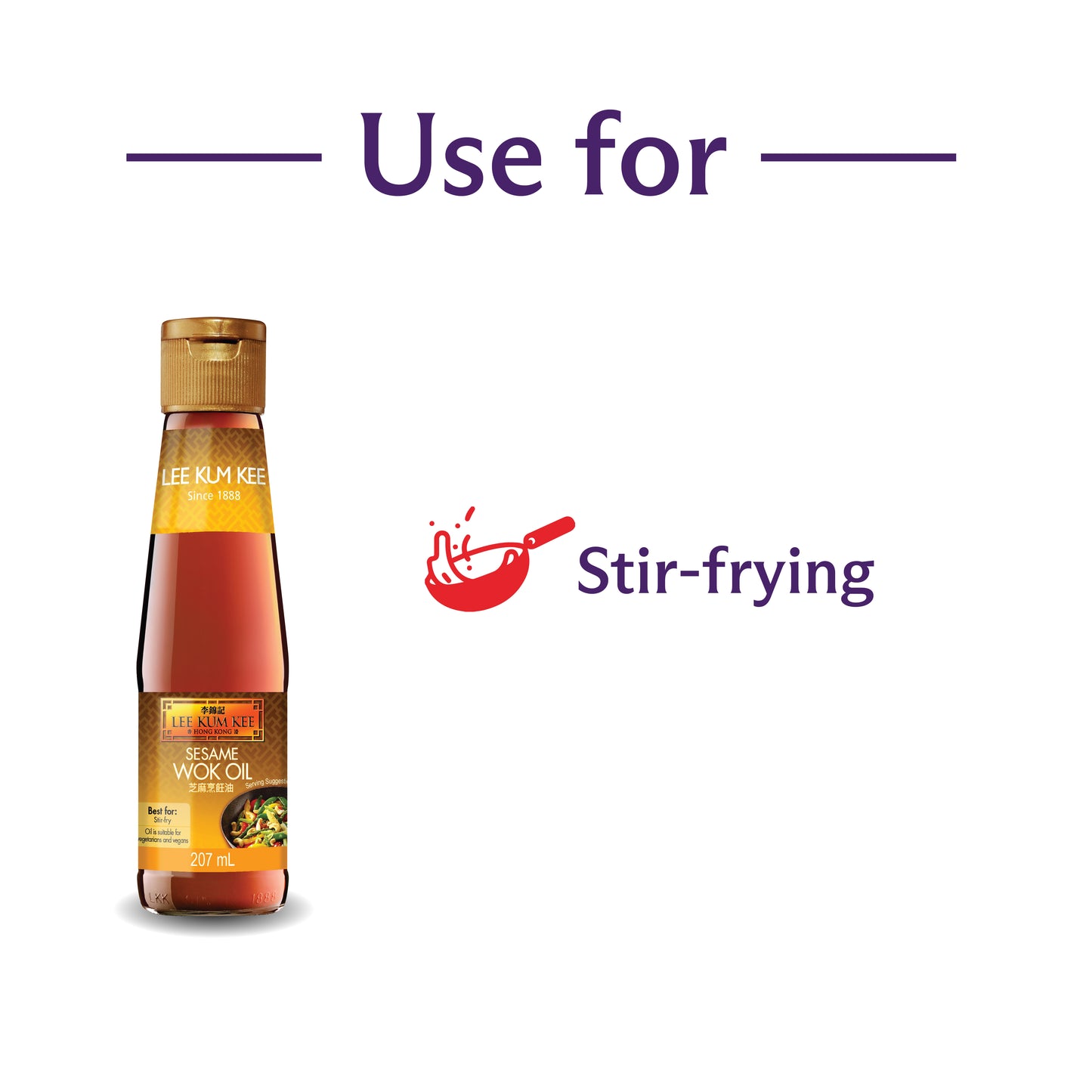 Lee Kum Kee Sesame Wok Oil 207ml (Short Dated)