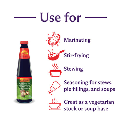 Lee Kum Kee Mushroom Vegetarian Stir Fry Sauce 510g (Short Dated)