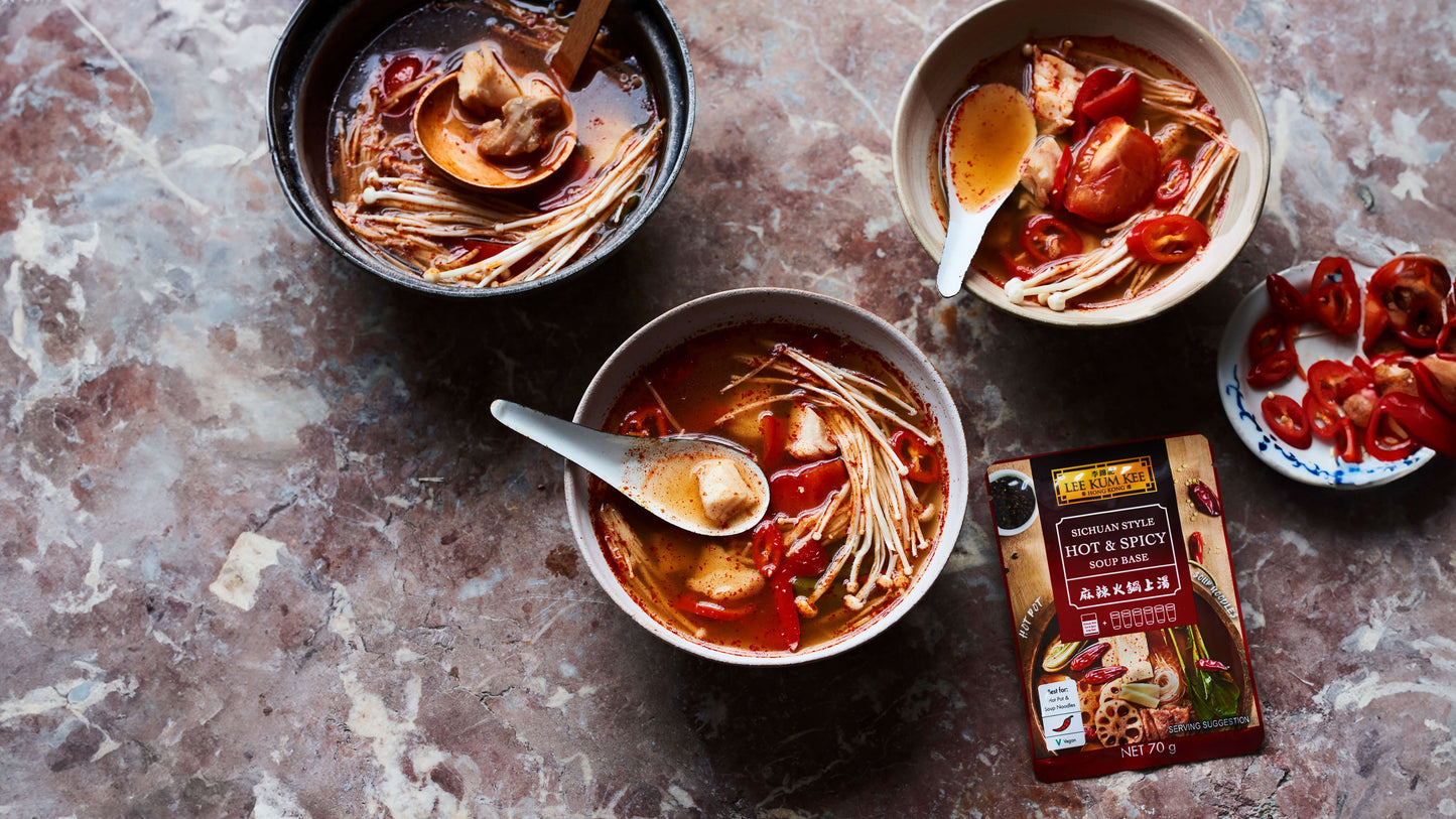 Lee Kum Kee Sichuan Style Hot & Spicy Soup Base 70g (Short Dated)