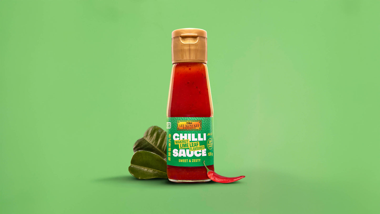 Lee Kum Kee Makrut Lime Leaf Flavoured Chilli Sauce 135g