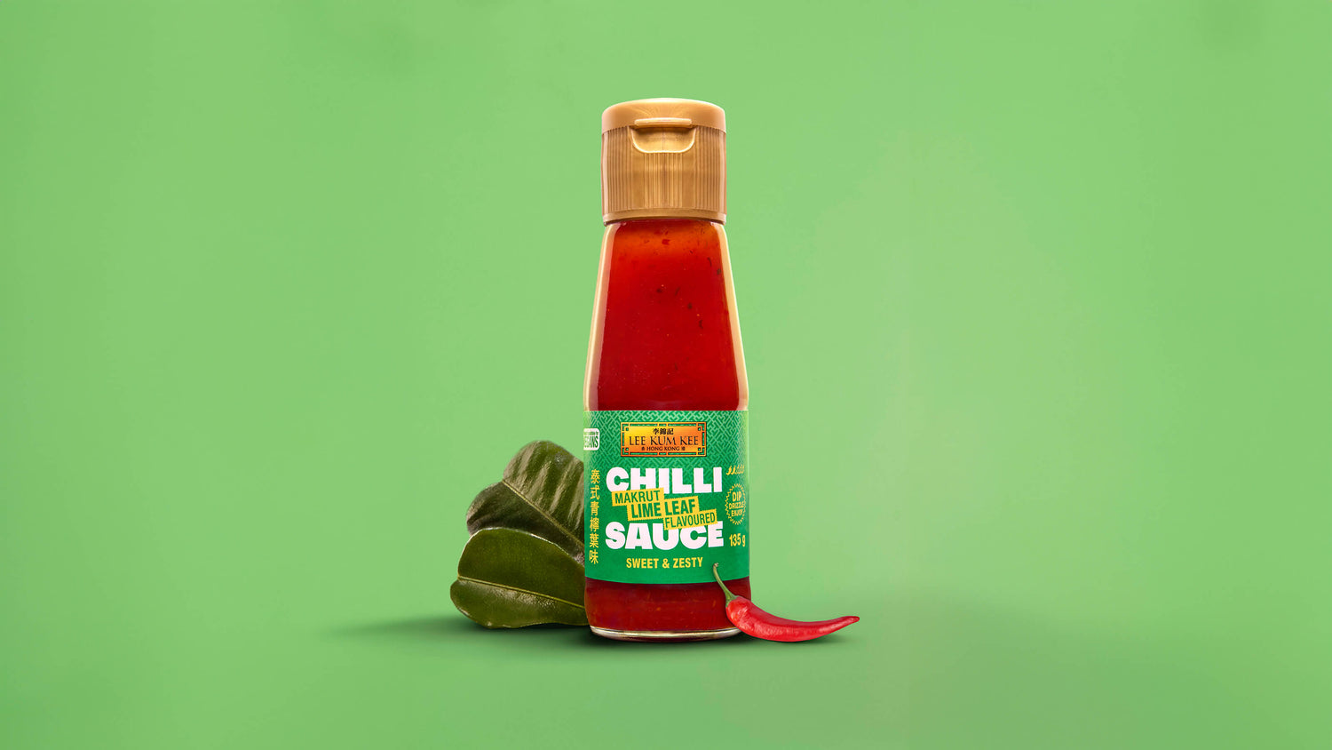 Lee Kum Kee Makrut Lime Leaf Flavoured Chilli Sauce 135g