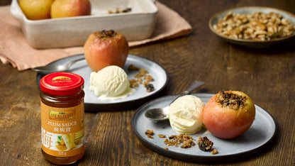 Roasted Apples with Lee Kum Kee Plum Sauce