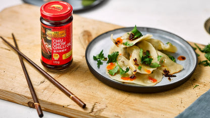 Dumplings with Lee Kum Kee Chiu Chow Chilli Oil
