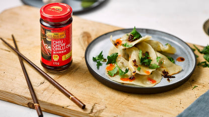 Pierogi with Lee Kum Kee Chiu Chow Chilli Oil