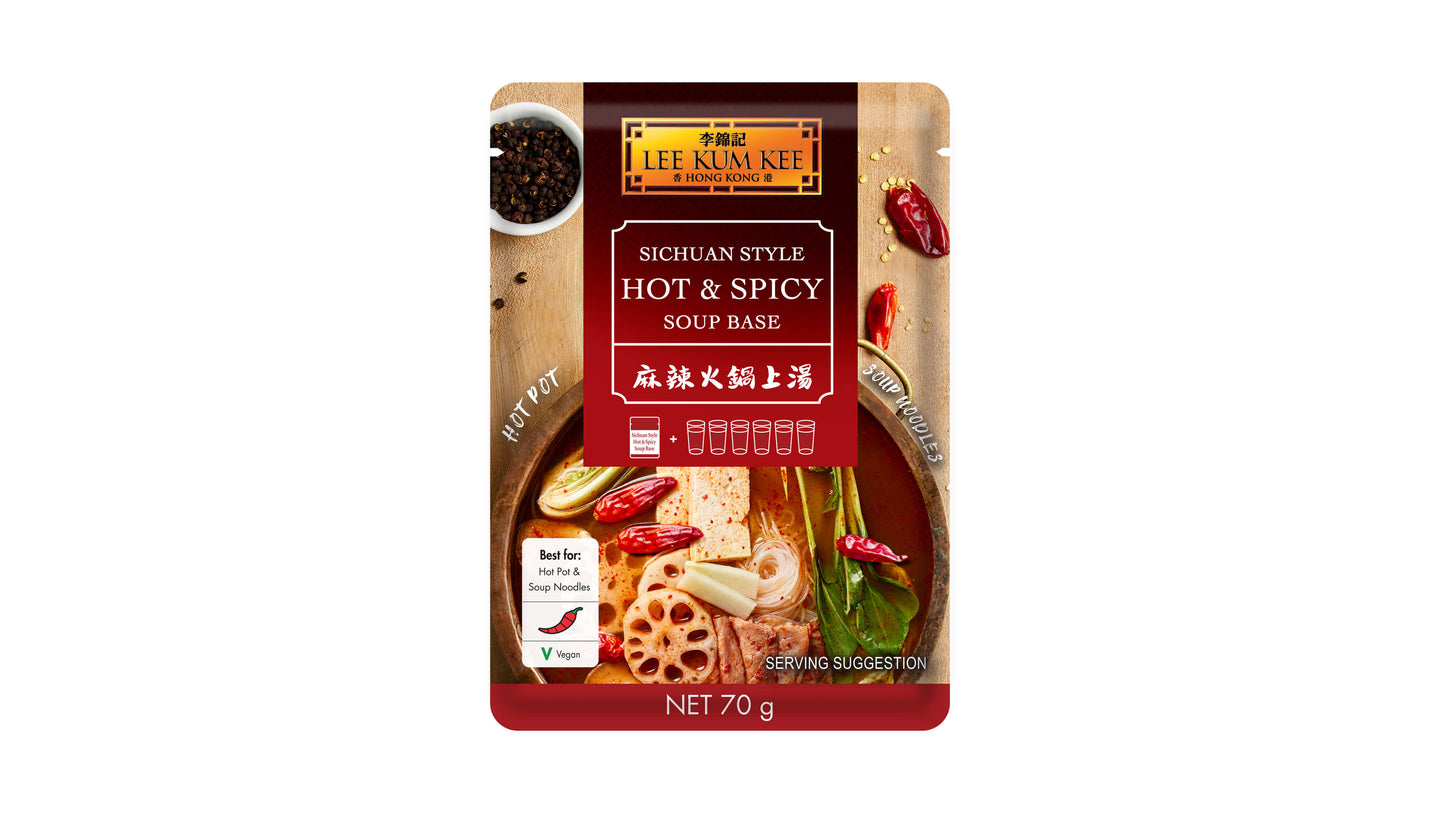 Lee Kum Kee Sichuan Style Hot & Spicy Soup Base 70g (Short Dated)